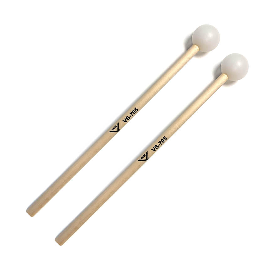 Student Xylophone Mallets - Set of Medium Hard Birch Mallets with Poly Ball Heads