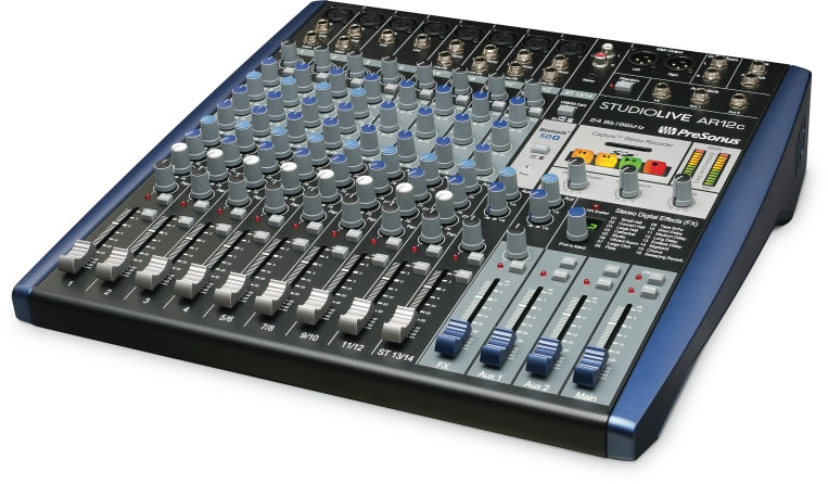 StudioLive AR12c - 12-Channel USB-C Compatible Audio Interface/Analog Mixer/Stereo SD Recorder