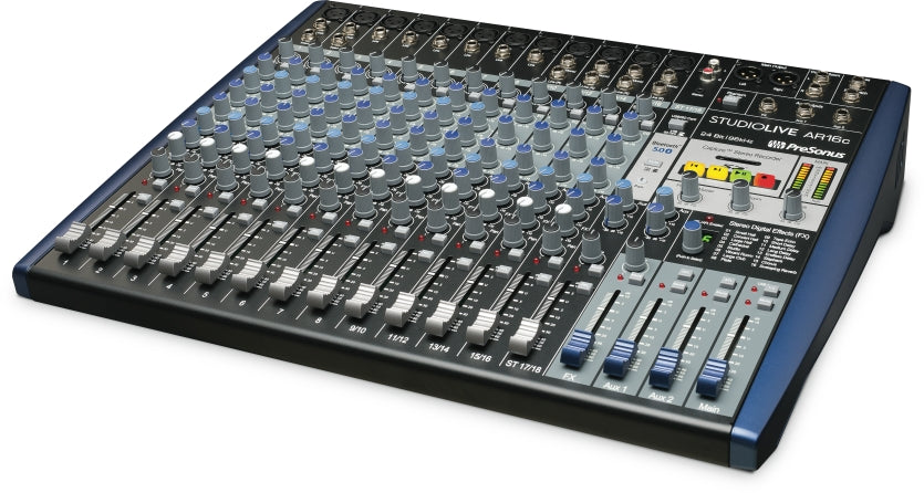 StudioLive AR16c - 16-Channel USB-C Compatible Audio Interface/Analog Mixer/Stereo SD Recorder