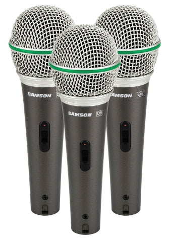 Q6 Dynamic Supercardioid Handheld Mic - 3-Pack