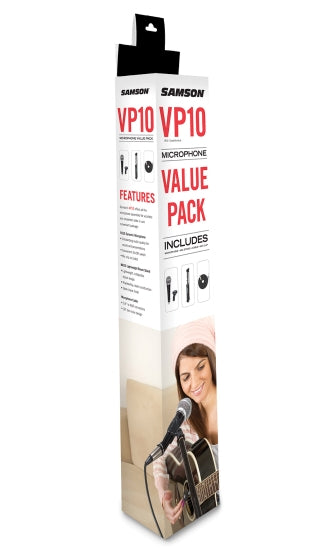 VP10 Microphone Value Pack - Includes R21S Handheld Microphone, MK10 Boom Stand and 18' Cable with 1/4" to XLR Connectors