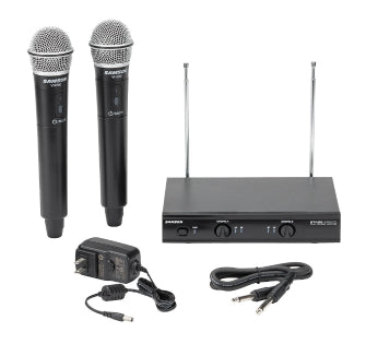 Stage 200 - Group B - Dual-Channel Handheld VHF Wireless System 2 Q6 Dynamic Mics