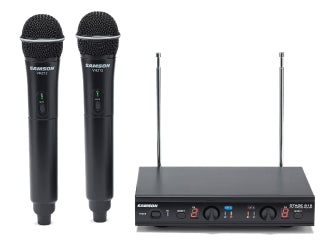 Stage 212 - Frequency-Agile, Dual-Channel Handheld VHF Wireless System, E Band