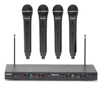Stage 412 - Frequency-Agile, Quad-Channel Handheld VHF Wireless System