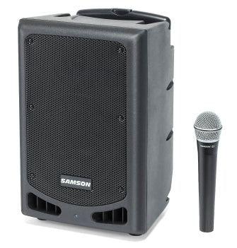 Samson Xp108w Portable Pa 8" 200 Watts Bluetooth, Wireless Hh Mic Channel 6