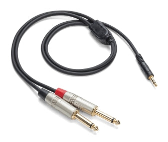 Tourtek Pro - 1/8" TRS (Stereo) to Dual 1/4" TS (Metal) Breakout Accessory Cable