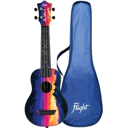 Elise Ecklund TUSL-Sunset Signature Soprano Ukulele with Long Neck - Travel Series