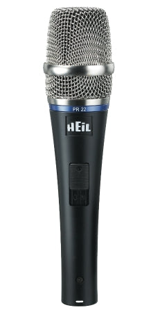 PR22-SUT Dynamic Cardioid Utility Handheld Microphone with On/Off Switch, Mic Clip & Windscreen