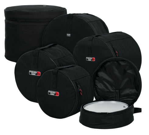 5-Piece Set of Padded Nylon Bags for Fusion Drum Set
