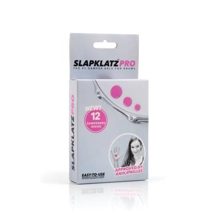 SlapKlatz Mini Drum Damper Gels - 12 Gel Pads with Case