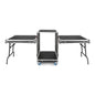 Tour Style ATA Road Rack Case with Dual Fold-Out Side Tables & Casters