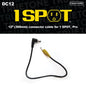 DC Male R-Angle to Male Straight Cable