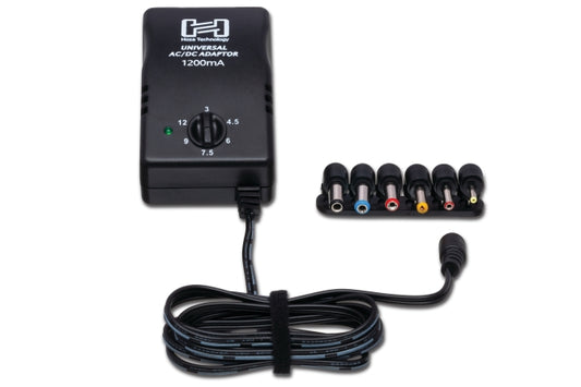 Universal Power Adapter, Selectable up to 12 VDC 1200 mA