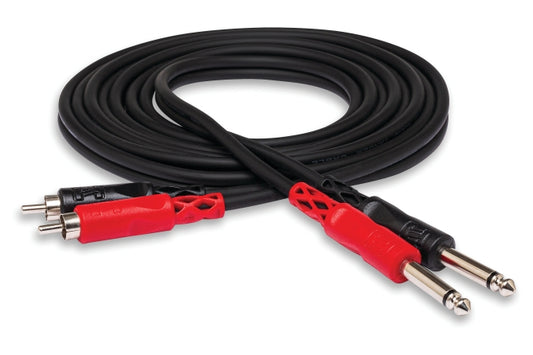 Stereo Interconnect, Dual 1/4 in. TS to Dual RCA
