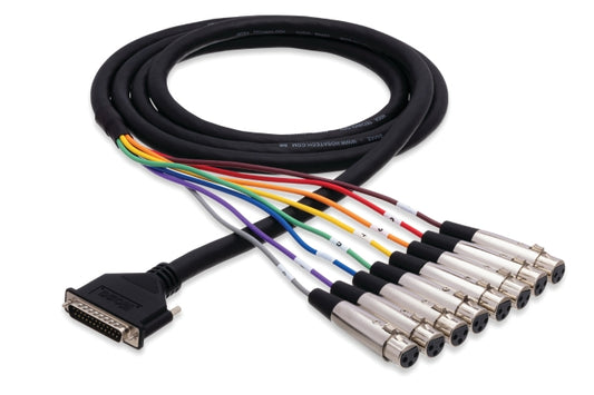 Balanced Snake, XLR3F to DB25
