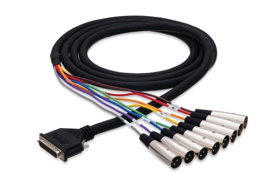 Balanced Snake, DB25 to XLR3M