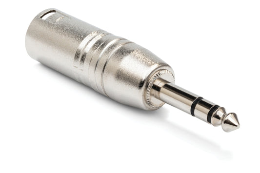 Adapter, XLR3M to 1/4 in. TRS
