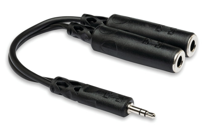 Y Cable, 3.5 mm TRS to Dual 1/4 in. TRSF