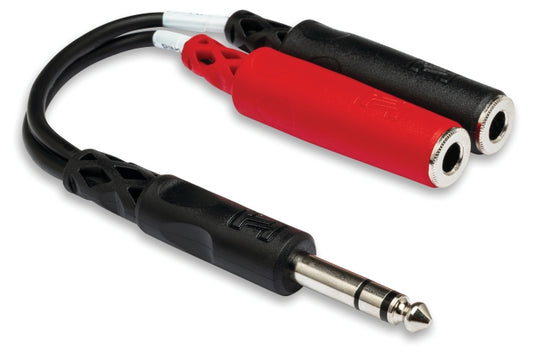 Stereo Breakout, 1/4 in. TRS to Dual 1/4 in. TSF