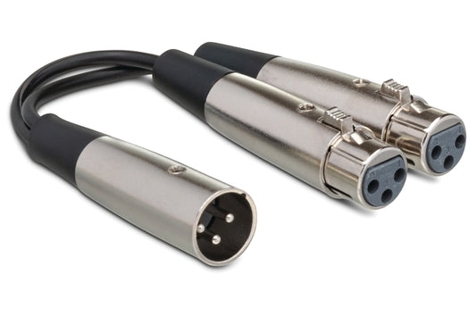 Y Cable, Dual XLR3F to XLR3M