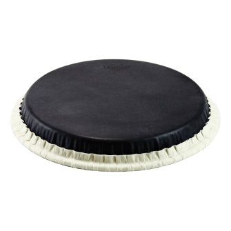 Conga Drumhead, Tucked, Skyndeep, 'Black Calfskin' Graphic
