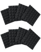Eight Pack of 2"-Thick Acoustic Foam Pyramid Panels 12" x 12"