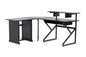 Content Creator Furniture Series Desk Set with Main Desk, Corner Section