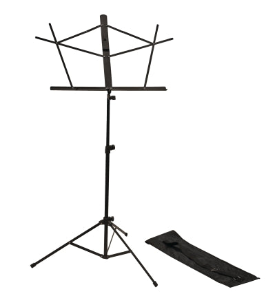 Rok-it Folding Sheet Music Stand With Detachable Bookplate; Leg Assembly Secures